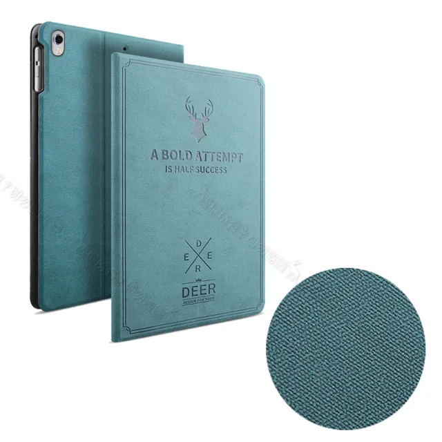 【VXTRA】2019 Apple iPad Air 10.5吋 北歐鹿紋風格 防潑水立架平板皮套