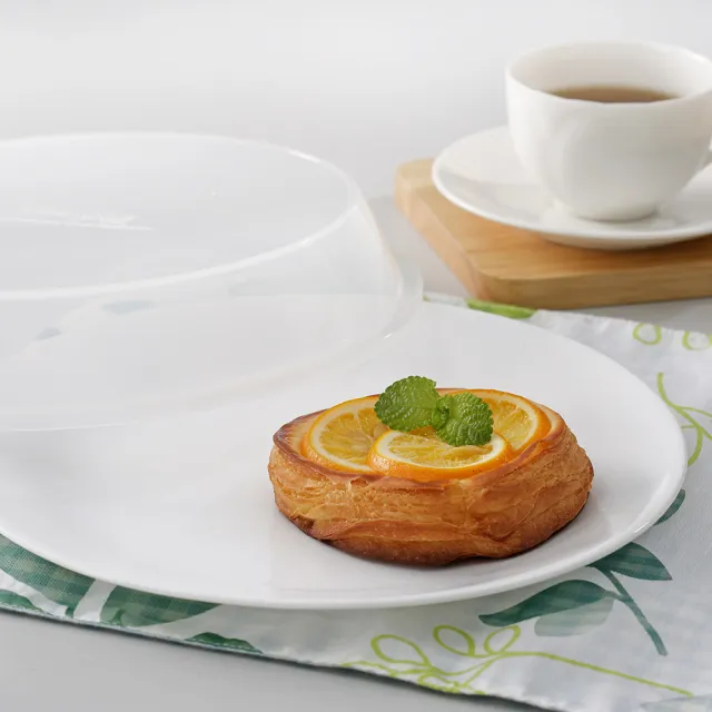 【CorelleBrands 康寧餐具】純白2件式湯碗組(贈8吋微波蓋)