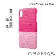 【Gramas】iPhone Xs Max 6.5吋 Amazon 日本時尚背蓋手機殼(粉)