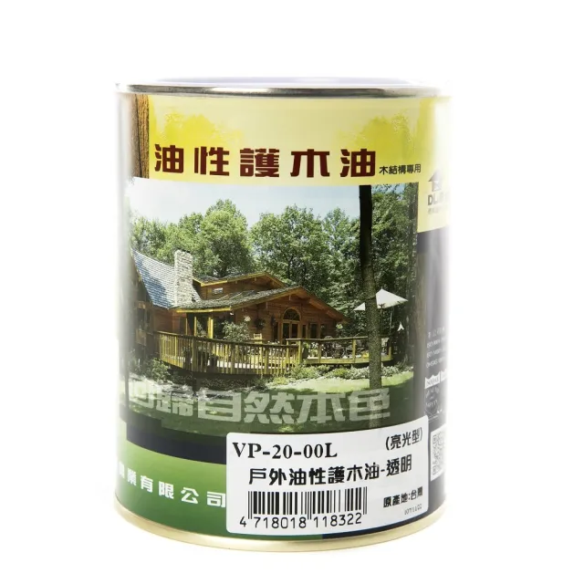 【特力屋】德寶 油性戶外護木油 透明亮光 1L