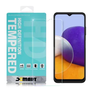 【X_mart】for Samsung Galaxy A22 5G 薄型9H玻璃保護貼-非滿版