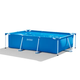【INTEX】簡易裝長方型框架游泳池/戲沙池300x200x75cm_3834L(28272)