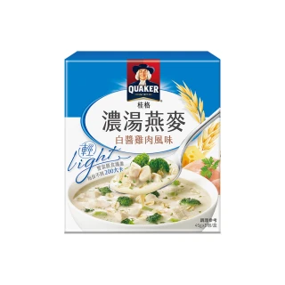 【QUAKER桂格】濃湯燕麥-白醬雞肉風味(45gx5包/盒)