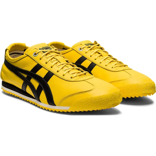 【Onitsuka Tiger】鬼塚虎 官方旗艦店 MEXICO 66 SD 休閒鞋 黃底黑線(1183A872-750)