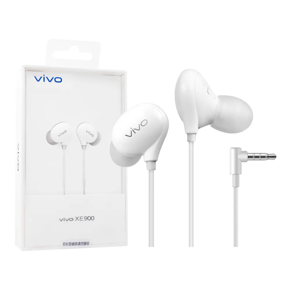 【vivo】XE900 原廠HiFi立體聲 3.5mm L型入耳式線控耳機(盒裝)