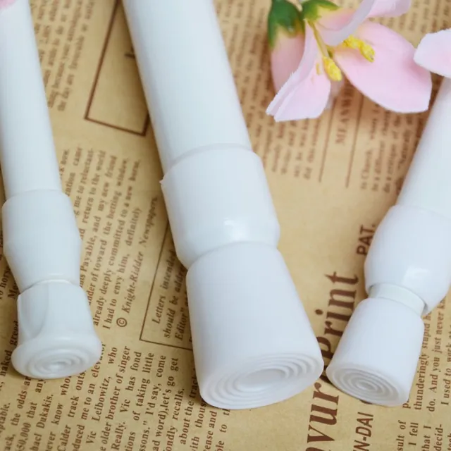 【寶盒百貨】30-50cm旋轉型 彈簧式伸縮桿 鐵製白漆 門簾桿(免工具 簡易安裝 窗簾桿 浴簾桿 曬衣桿)