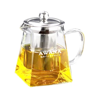 【AWANA】艾薇兒玻璃方型泡茶壺(550ml)