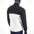 【MIZUNO 美津濃】Mizuno 男 平織 外套 合身版型 立領 運動 休閒 訓練 防風 保暖 黑白(32TC158290)