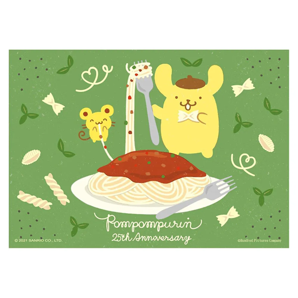 【HUNDRED PICTURES 百耘圖】PomPomPurin 25周年系列義式肉醬麵拼圖108片(三麗鷗)