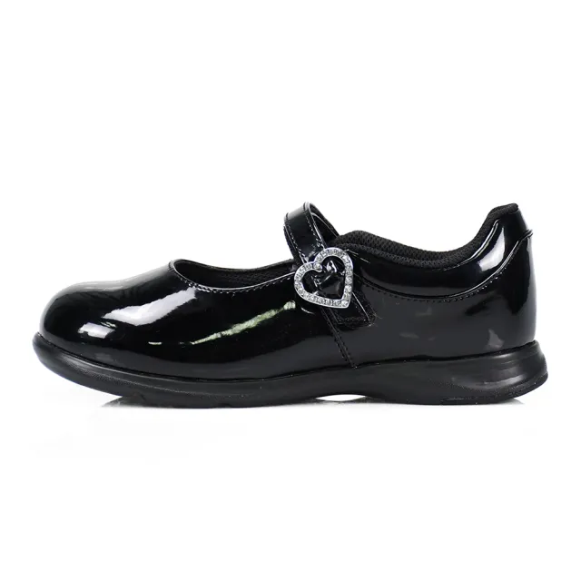 【MOONSTAR 月星】童鞋黑皮鞋系列-瑪莉珍學生皮鞋(黑色)