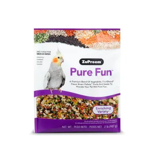【Zupreem 美國路比爾】綜合水果大餐-中小型鸚鵡鳥飼料(2lb)