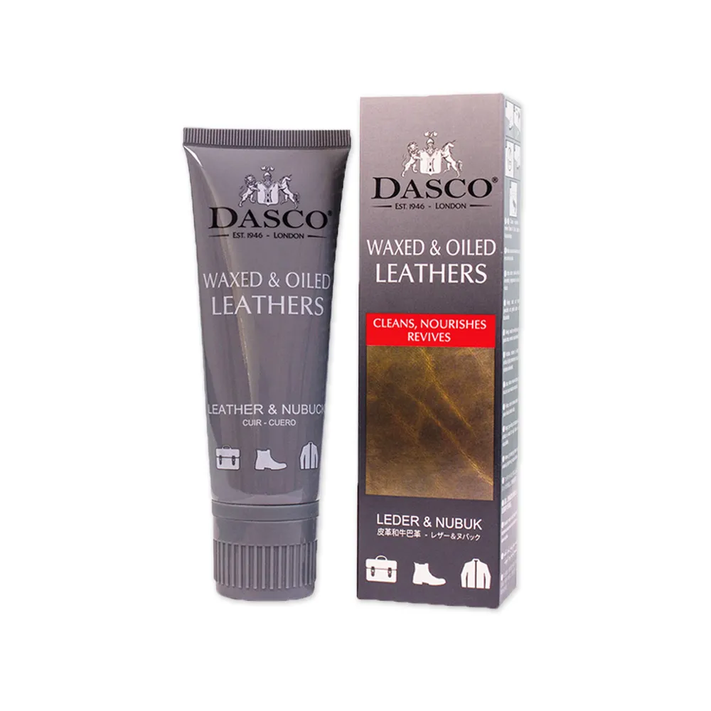 【DASCO 伯爵】2424油性皮革潔護露 75ml(油皮保養 馬丁鞋 帆船鞋 油性反毛皮 登山鞋)