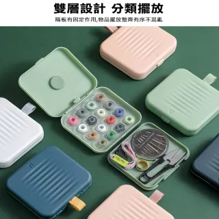 【ROYAL LIFE】可磁吸Mini針線工具盒組(縫紉工具套組 針線包 針線組 縫紉盒 縫紉組)