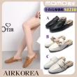 【AIRKOREA】正韓空運-真皮多款方頭穆勒鞋-3公分(多色多款)