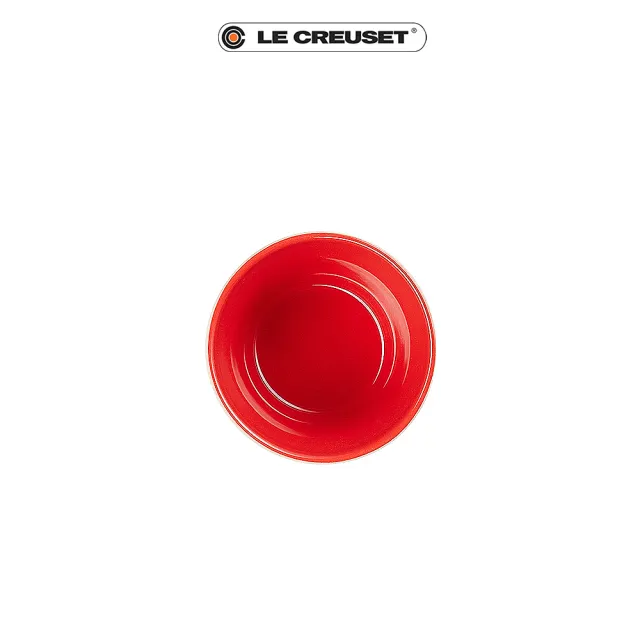 【Le Creuset】瓷器新采和風日式圖騰飯碗150ml(櫻桃紅)
