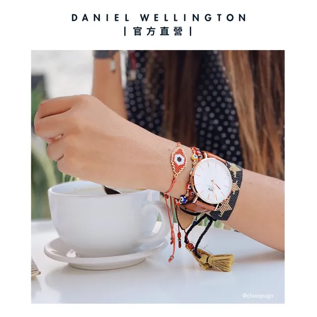 【Daniel Wellington】DW 手錶  Classic Durham 40mm淺棕真皮皮革錶-玫瑰金框(DW00100109)