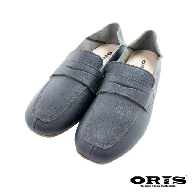 【oris  帆船鞋】海鷗鏤空懶人休閒鞋-藍-S1654N04(真皮/手工/休閒鞋/懶人鞋)