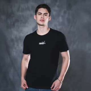 【5th STREET】男裝 短袖 短t 上衣 t恤 TEE 外帶餐盒 logo 棉質 黑色(570913)