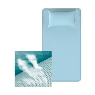 【海夫健康生活館】南良H&H 抗菌 釋壓 床包式 涼感墊 單人(90x188x0.6cm)