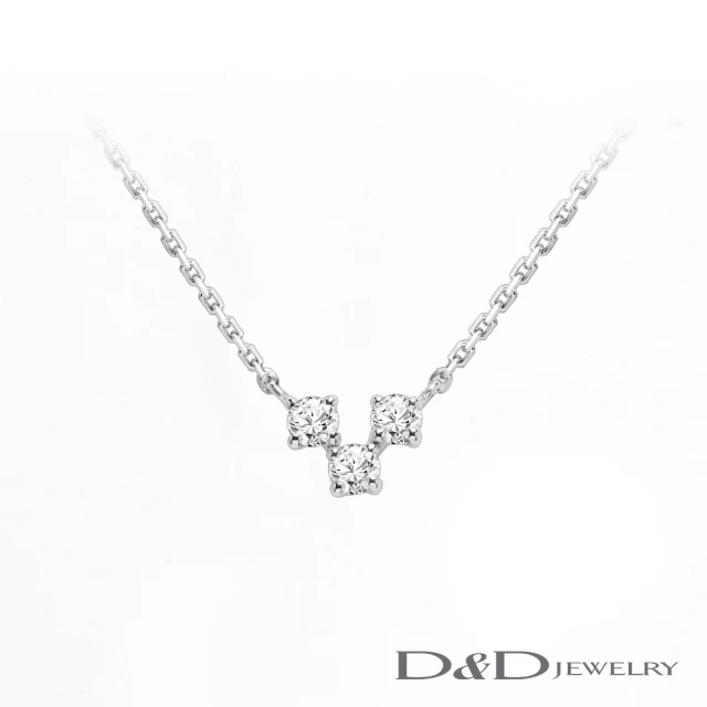 【D&D JEWELRY】LOVE 天然鑽石項鍊(14K)