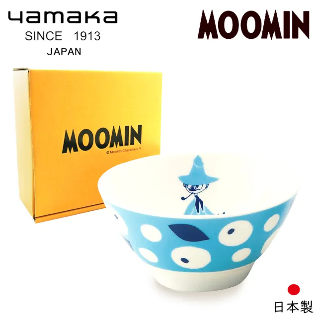 【yamaka】moomin嚕嚕米彩繪陶瓷碗禮盒1入(MM033-312)
