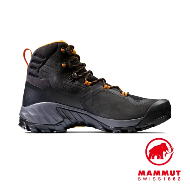 【Mammut 長毛象】Sapuen High GTX☆ Men 高筒健行登山鞋 黑/輻射黃 男款 #3030-04240