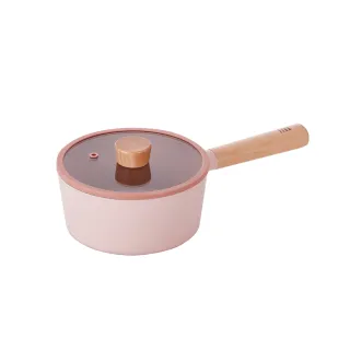 【NEOFLAM】韓國製FIKA系列鑄造單柄湯鍋18CM-PINK(IH、電磁爐適用)