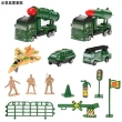 【TDL】迴力車玩具消防車建築工程車軍事車玩具組小汽車模型玩具13件組 240189