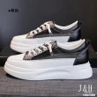 【J&H collection】輕便百搭網布真皮4.5CM軟底休閒鞋(現+預  白色 / 黑色)