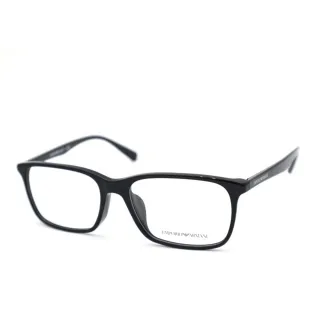 【EMPORIO ARMANI】亞曼尼 亞洲版光學眼鏡 簡約輕舒適設計 EA3116F 5017 黑 公司貨