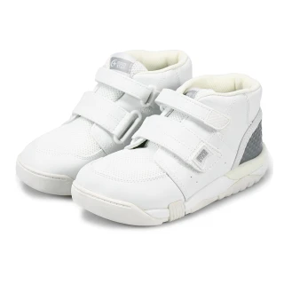 【MOONSTAR 月星】童鞋地表最強護足穩步機能鞋(白)