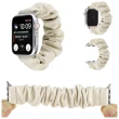 【LOYALTY】Apple Watch1/2/3/4/5/6/SE 皮革質感大腸圈彈力鬆緊錶帶 38/40/42/44mm 7色(皮革大腸圈41/45mm)