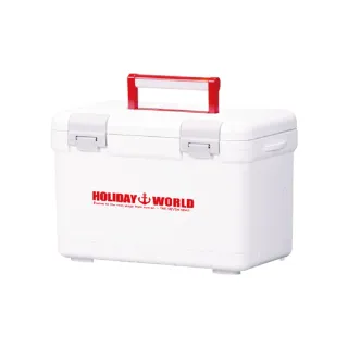 【SHINWA 伸和】日本製冰箱 22L Holiday World 硬式白色冰箱(戶外 露營 釣魚 保冷 行動冰箱 烤肉 冰桶)