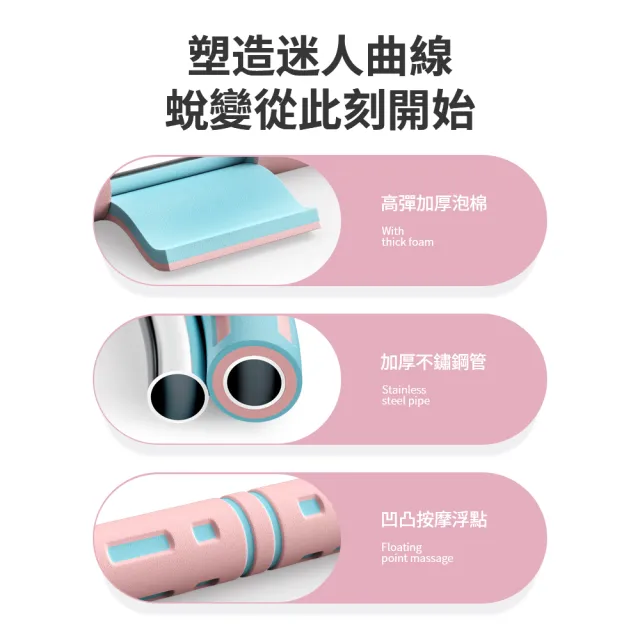 【ANTIAN】日式可拆卸美腰呼啦圈 自由加重 健身圈 運動健身環呼拉圈(體操圈 高彈不傷腰)