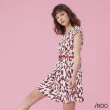 【iROO】印花小蓋袖洋裝