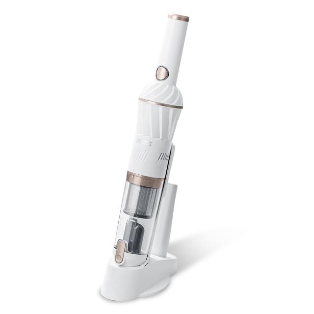  PRINCESS 荷蘭公主 339700R 無線吸塵器，採用金色系設計，輕巧主機僅0.55kg（含配件1.91kg），適合手持式與直立式使用。無線操作，電池續航低檔14分鐘、高檔10分鐘，充電便捷首次6小時後續4.5小時。可洗式集塵筒易清潔，中國製造，BSMI認證（R3A130），1年保固。完美家用吸塵器，輕便吸塵、高效清潔，選擇公主吸塵器，提升居家潔淨！ 