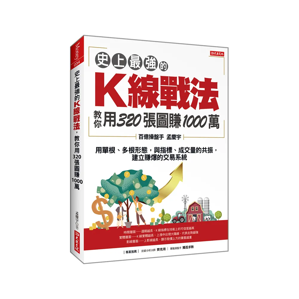 史上最強的K線戰法 教你用320張圖賺1000萬：用單根、多根形態 與指標、成交量的共振 建立賺爆的交易系統