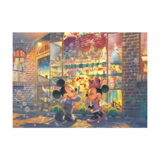 【TENYO】1000最小片發光片拼圖 米奇米妮暮光玩具店(迪士尼 家族)