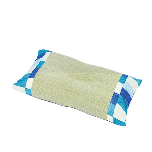 【日本池彥IKEHIKO】日本製藺草清涼除臭枕頭30×50CM-和風藍色款(藺草 枕頭 除臭)