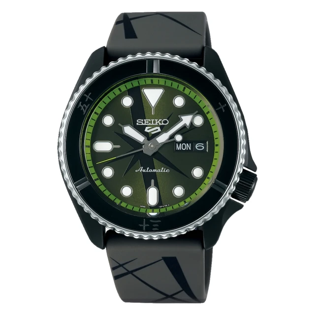 【SEIKO 精工】5 Sports航海王ONE PIECE聯名腕錶－索隆(SRPH67K1/4R36-12A0G)