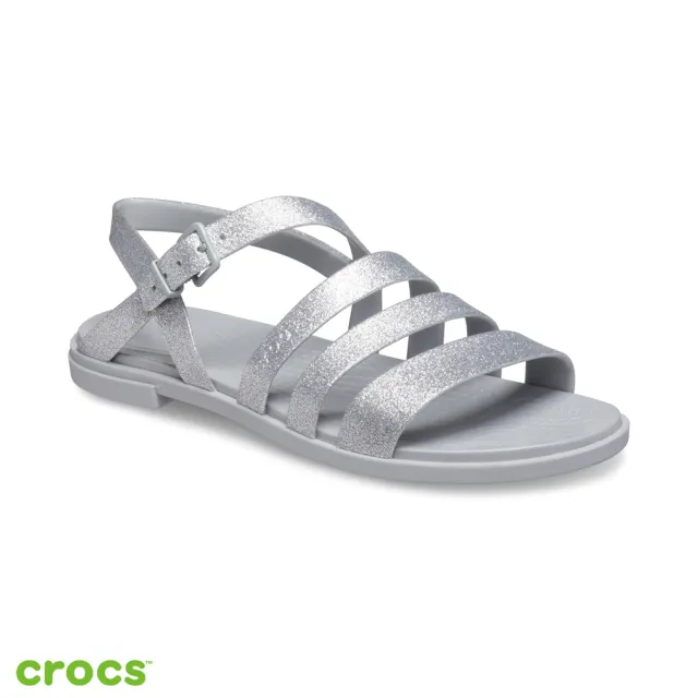 【Crocs】女鞋 特蘿閃亮度假風涼鞋(206737-0IC)