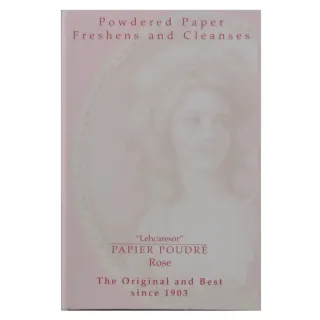 【Papier Poudre 英國女王】Papier Poudre 英國女王小頭補妝用化妝粉紙-玫瑰粉色-1包(PP-1000)
