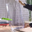 【JEN】大圓筒大口徑透明玻璃花瓶花器高30cm(口徑20CM)