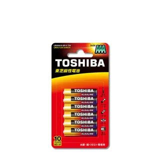 【TOSHIBA 東芝】鹼性4號電池 6入