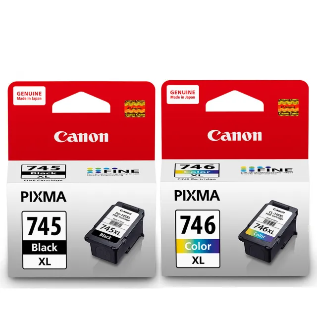 【Canon】PG-745XL+CL-746XL 原廠組合包墨水