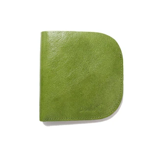 【DRAKA 達卡】Leaf木葉系列-牛皮名片短夾-青綠(44DK1933-049)