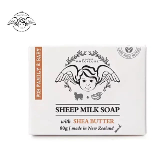 【壽滿趣】LA NATURE PRECIEUSE紐西蘭綿羊乳護膚皂80gm(麥蘆卡蜂蜜/乳油木果任選1)