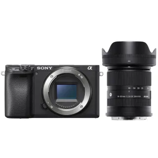 【SONY 索尼】ILCE-6400 / A6400 附 SIGMA 18-50mm F2.8 DC DN(公司貨 微單眼數位相機 4K WIFI 翻轉螢幕)