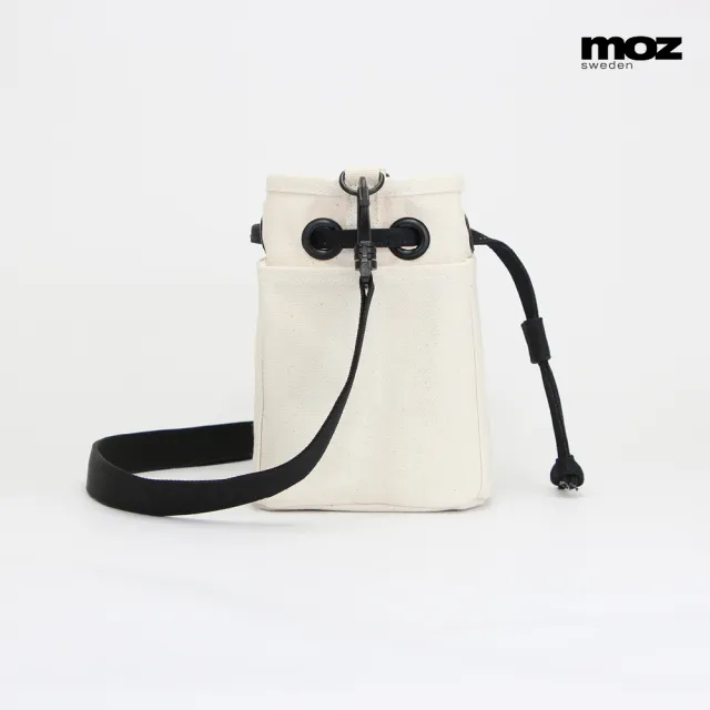 【moz】moz瑞典 駝鹿 小方糖口袋水桶包(燕麥白)