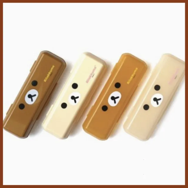 【Rilakkuma 拉拉熊】限量銷售 拉拉熊 餐具盒 收納盒(收納餐具 野餐 筆盒 萬用盒)